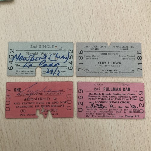 Railway ticket 4 x - ,