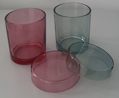 Colourful glass storage - glass,