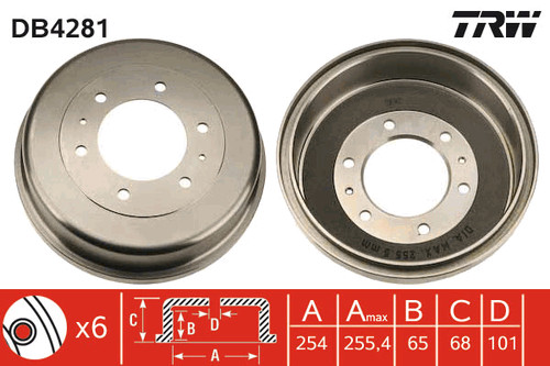 New brake drum for - new, ford