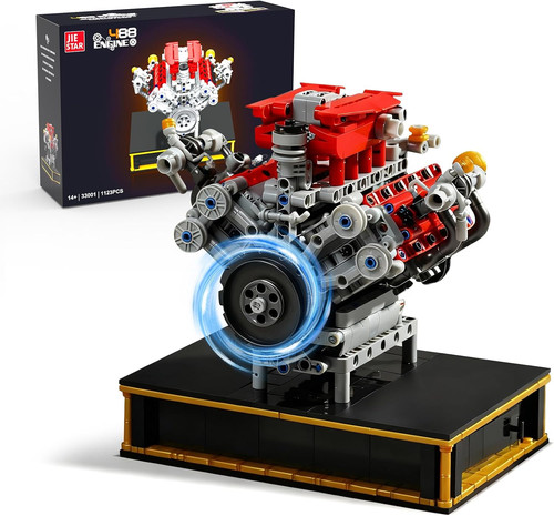 Engine technic building - v8,