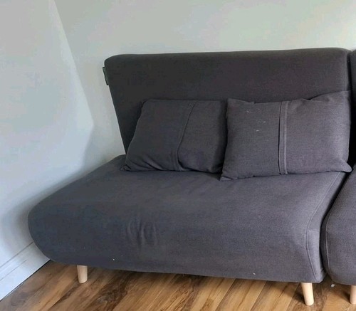 Grey seater convertible sofa - grey,