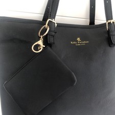 Ladies black tote bag & purse. Designer Kelly Paradise York City. New.