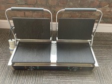 Commercial Panini Grill Press 2 Sided Electric Catering Toaster Sandwich Maker