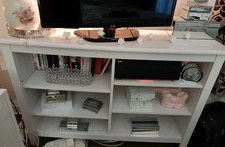 IKEA BRUSALI White TV Bench - TV Unit - TV Stand in White 120cm 