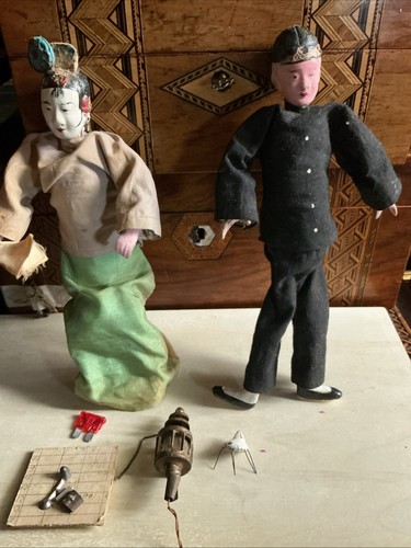 Antique chinese opera dolls - antique,