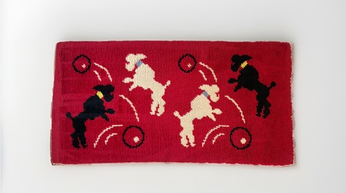 Vintage kitsch poodle - vintage, rug