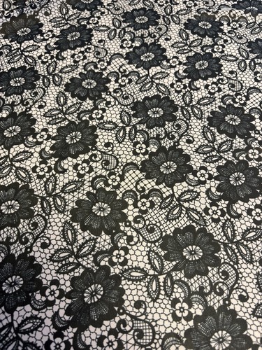 Metres black floral - metres,