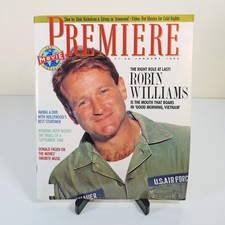 Premiere Magazine Robin Williams Cover Jan 1988 Good Morning Vietnam VGC