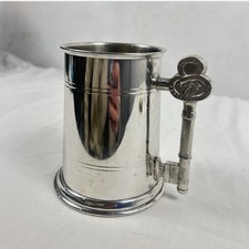 Pewter Tankard 21 Key Old