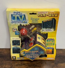 ❄️Jakks Pacific NAMCO PacMan + 4 Arcade Games New Joystick Plug & Play TV 2003❄️