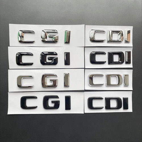 Car trunk badge letters - 3d,