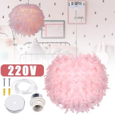 Feather Lampshade Ceiling