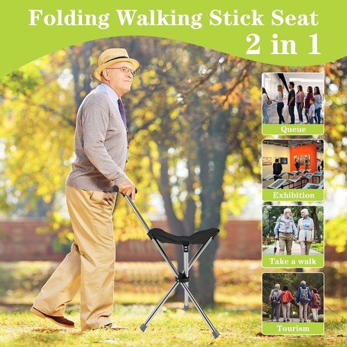 Walking stick with seat - 2,