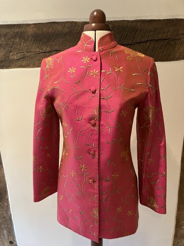 Hot pink shibumi embroidered - hot,
