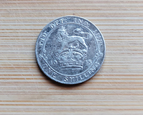 1915 george silver shilling - 1915,