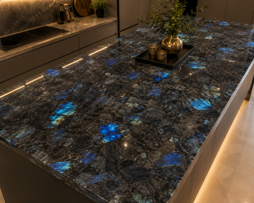 Natural labradorite stone - natural,