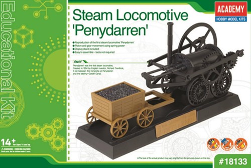 Academy 18133 steam locomotive - academy,