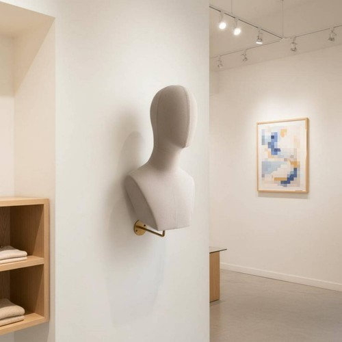Wall mounted mannequin - wall-mounted, bust