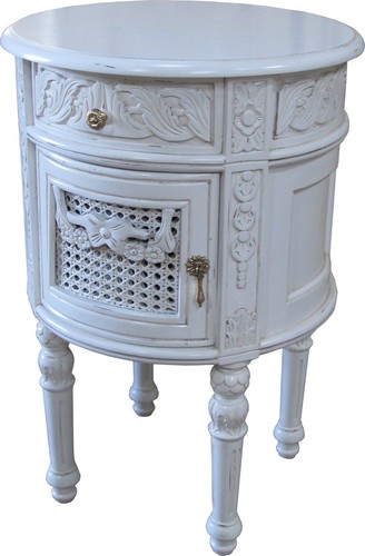 Bedside table round - bedside,