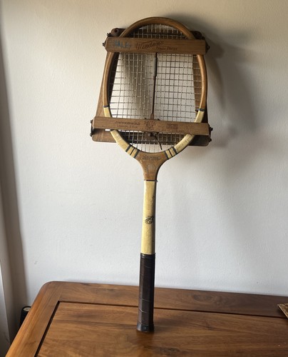 Antique wooden tennis - wooden, racquet