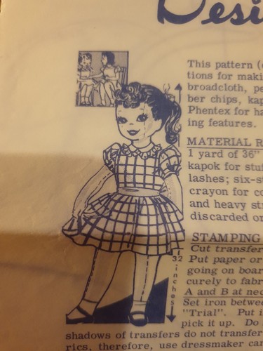 Original vintage large rag - large,