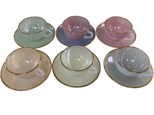 Arcopal set harlequin tea - of, 6
