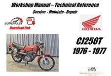 Honda CJ250T CJ250 T Service