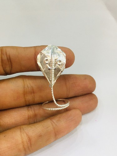 Silver plate naag devta snake - plate,