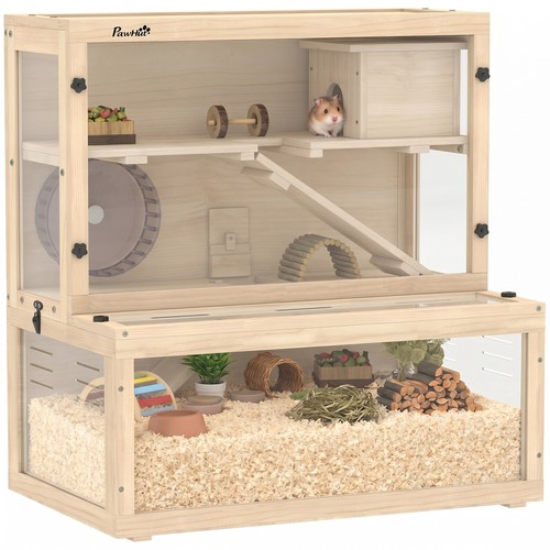 Pawhut tier wooden - 3, hamster
