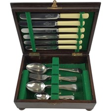 John Turton & Co Stainless Steel Cutlery Set with Box Six Place Setting 26 Piece