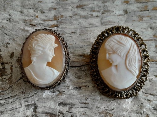 Antique pair cameo - antique, of