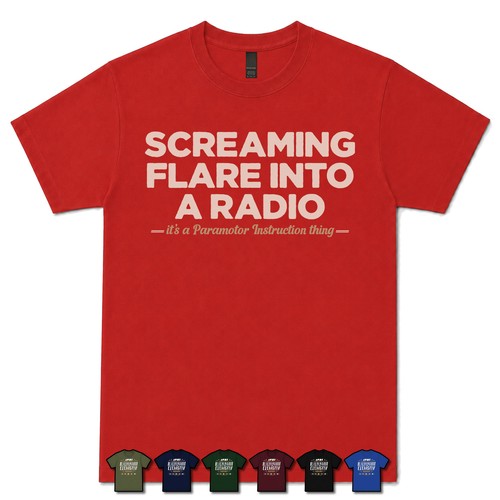 Screaming flare into radio - screaming, a