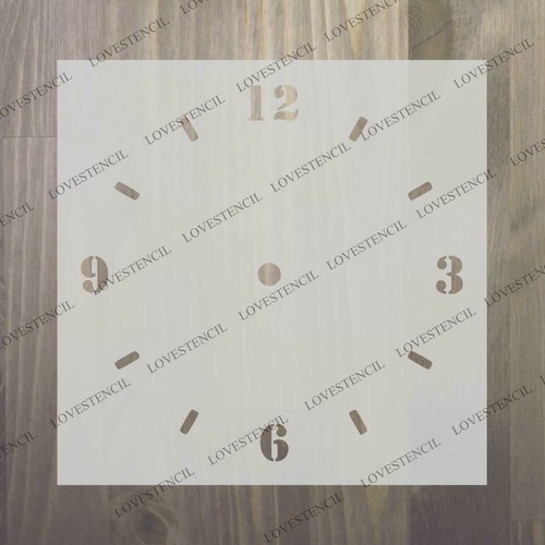 Clock face stencils - clock,