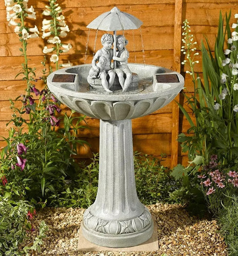 Solar water feature - water, fountain