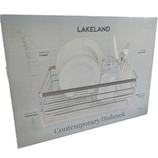 Lakeland Kitchen Dish Drainer Rack Cutlery Holder Chrome Contemporary - DAMAGED