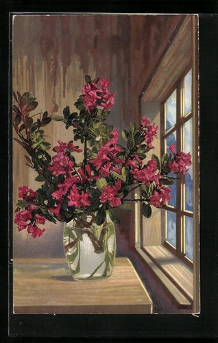 Artist postcard photochromy - artist,