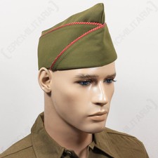 WW2 US PX TYPE GARRISON CAP - ENGINEERS - Repro Military Army USA American Hat