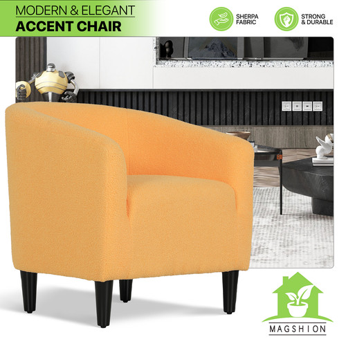 Single sofa yellow - yellow, accent