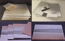 Gradient Sparkle Mirror Glitter Placemat Coaster set mats Romany Kitchen dining