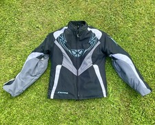 Ixon Ladies “Cheek” Waterproof Textile Motorbike Jacket Sz 3 / UK 8 Black