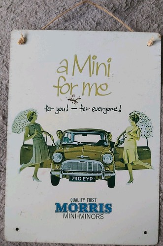 Vintage style morris mini - style,