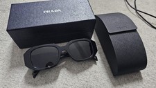 Prada PR 17WS 1AB5S0 Symbol Sunglasses Black 53mm – Brand New Designer Shades