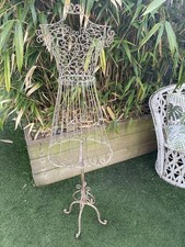 Antique Style Shabby Chic Wrought Iron Child Tailor’s Dummy Mannequin Display
