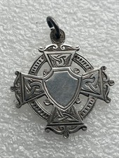 Dublin Irish Silver Medal Fob