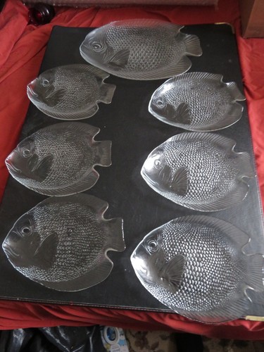 Vintage arcoroc glass - , fish