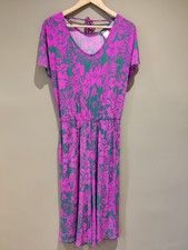 QVC Kim & Co Brazil Jersey Short Dolman Sleeve Gaucho Jumpsuit Petite Medium 