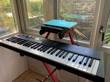 Kawai K1 ii Synthessiser, Yamaha FB-01 FM Sound Generator, Stand cables etc.