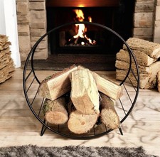Black Metal Circular Log