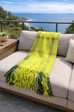 Bright Lime Green Throw