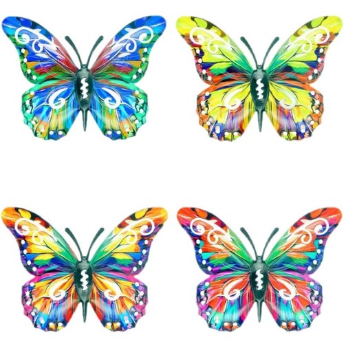 4pcs metal butterfly - metal,